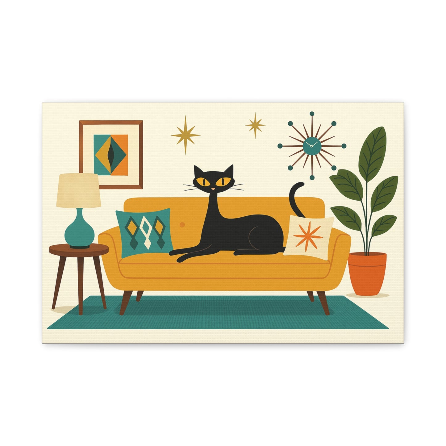 Sophisti-Cat Style Meets Mid-Century Mood 🛋️🐾