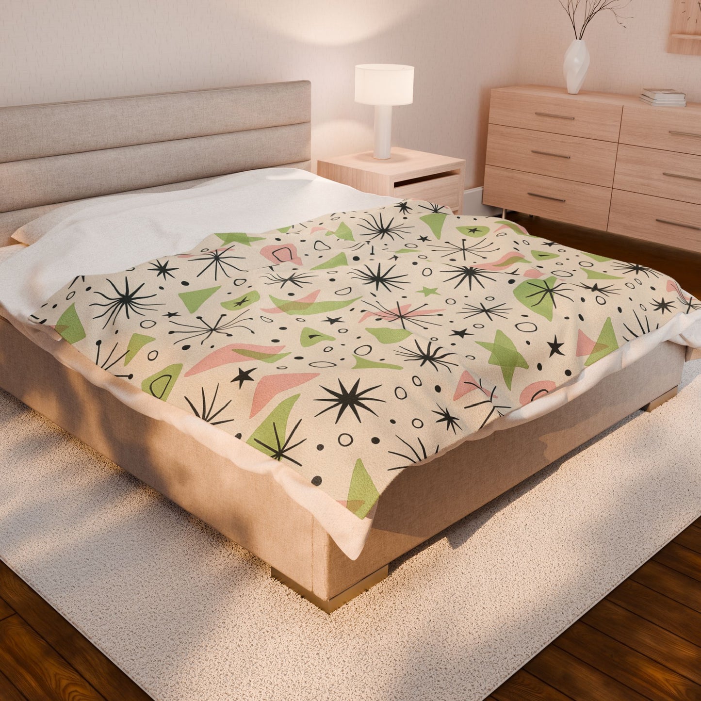 Atomic Bloom Retro Throw