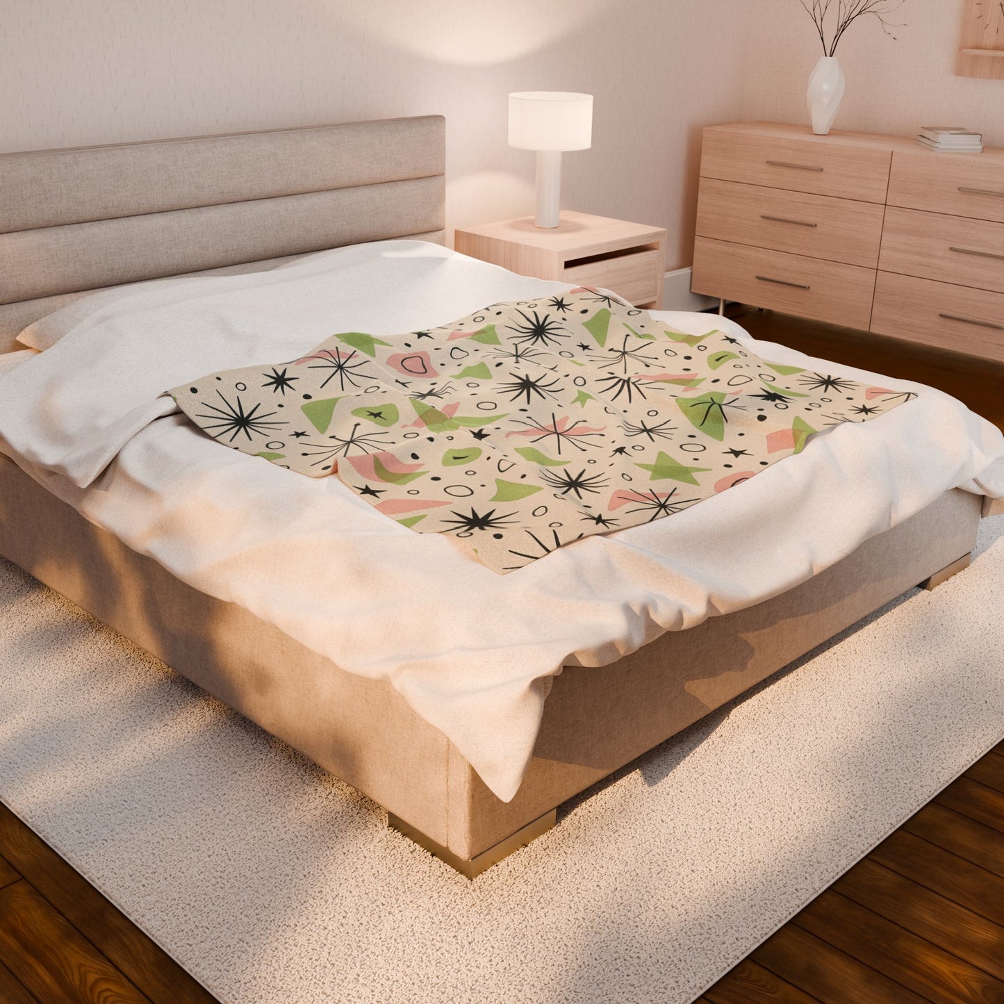 Atomic Bloom Retro Throw