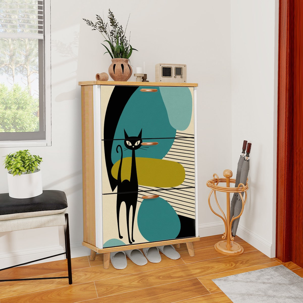 Cool Cat Mid-Mod Storage