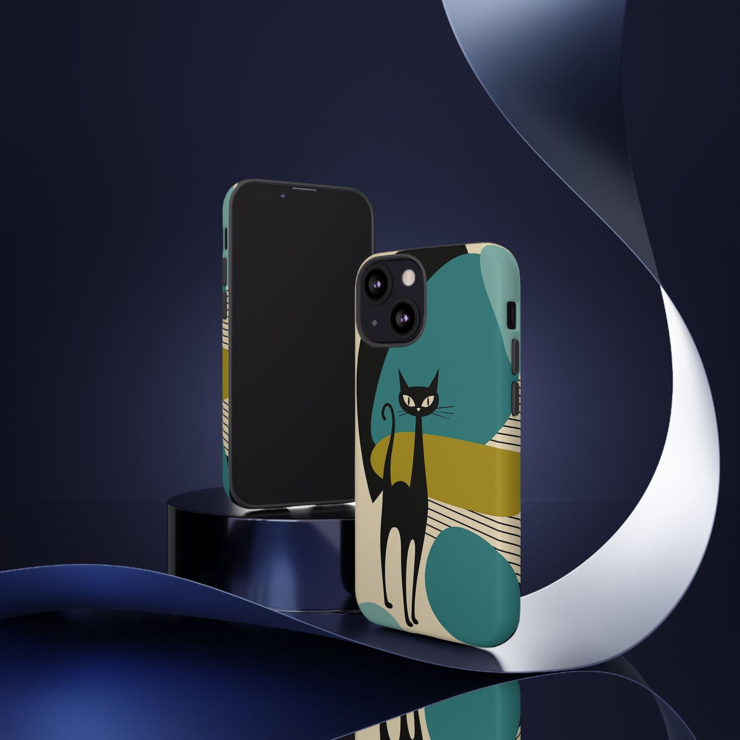 Atomic Cool Cat Phone Case