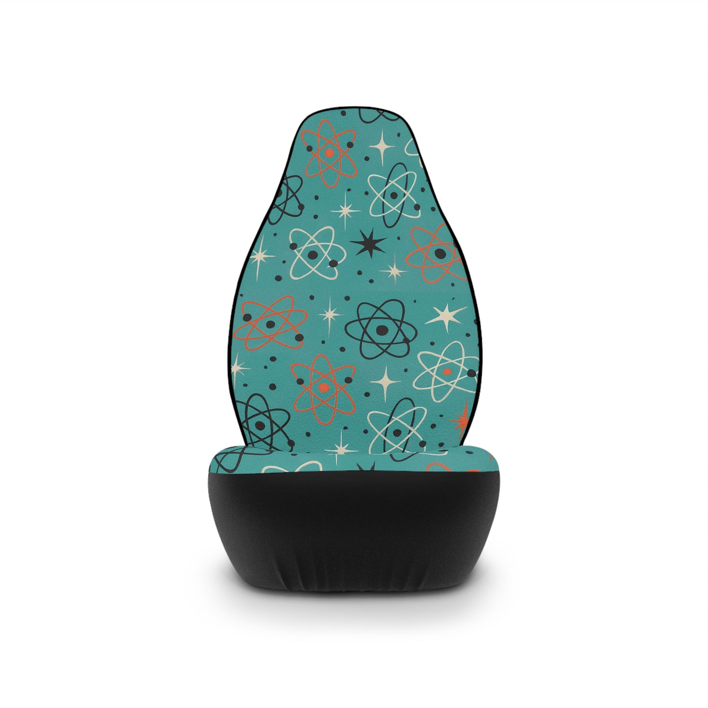 Atomic Starburst Car Seat Covers – Set of 2 | Turquoise Mid Century Modern Vibes
