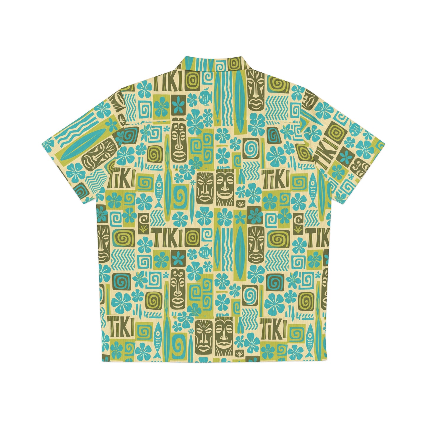 Tropical Vibe Men's Hawaiian Shirt - Fun Tiki Print for Summer Events