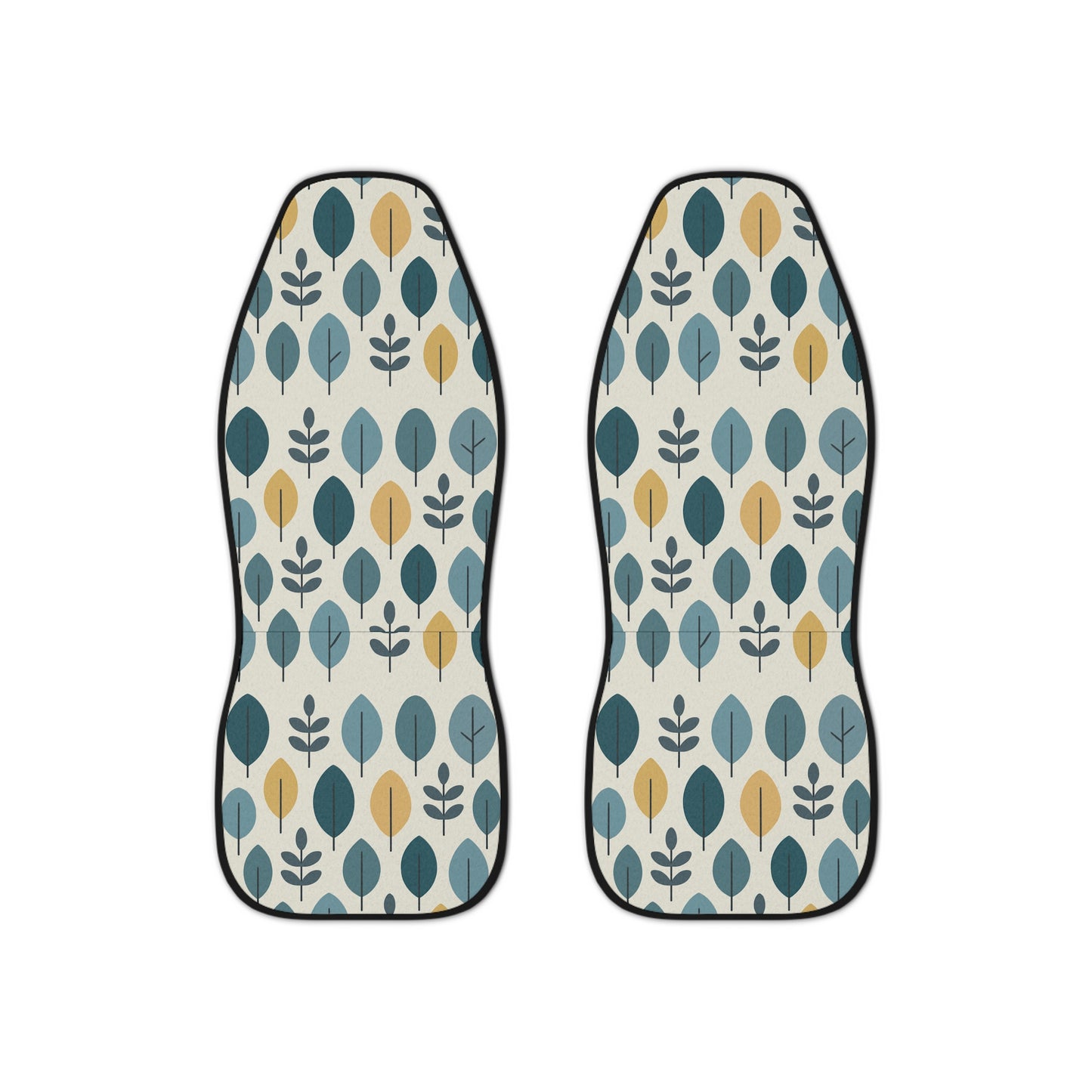 Scandinavian Leaf Car Seat Covers – Set of 2 | Mid Century Modern Style