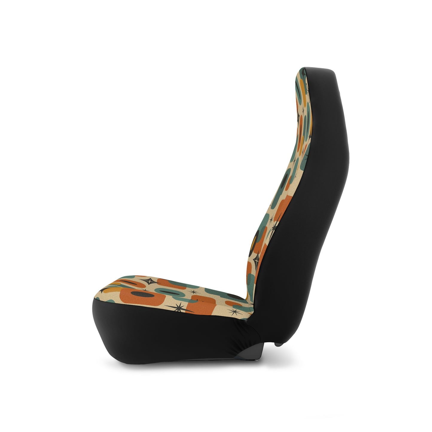 Atomic Shapes Car Seat Covers – Set of 2 | Mid Century Modern Style