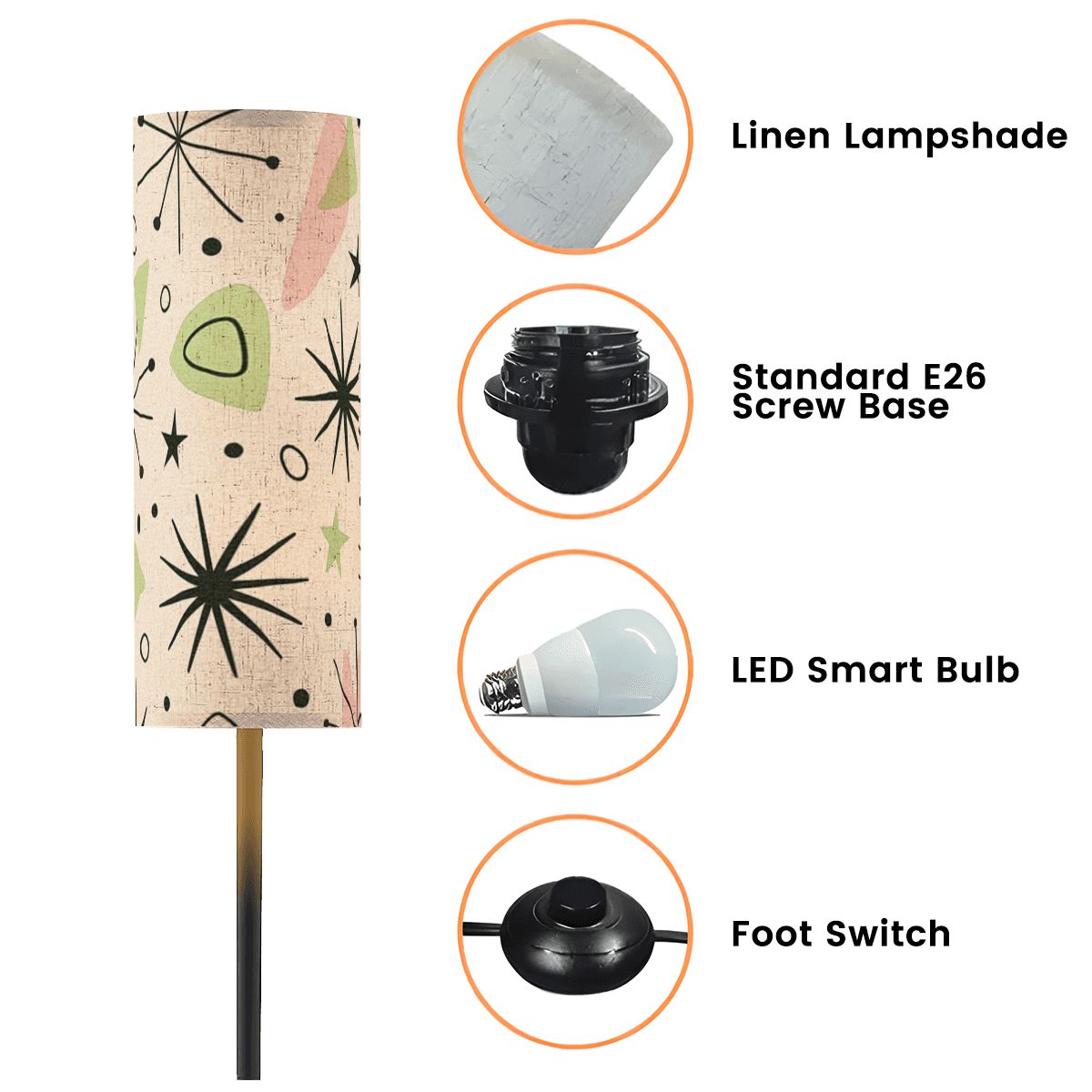 Atomic Stardust Floor Lamp