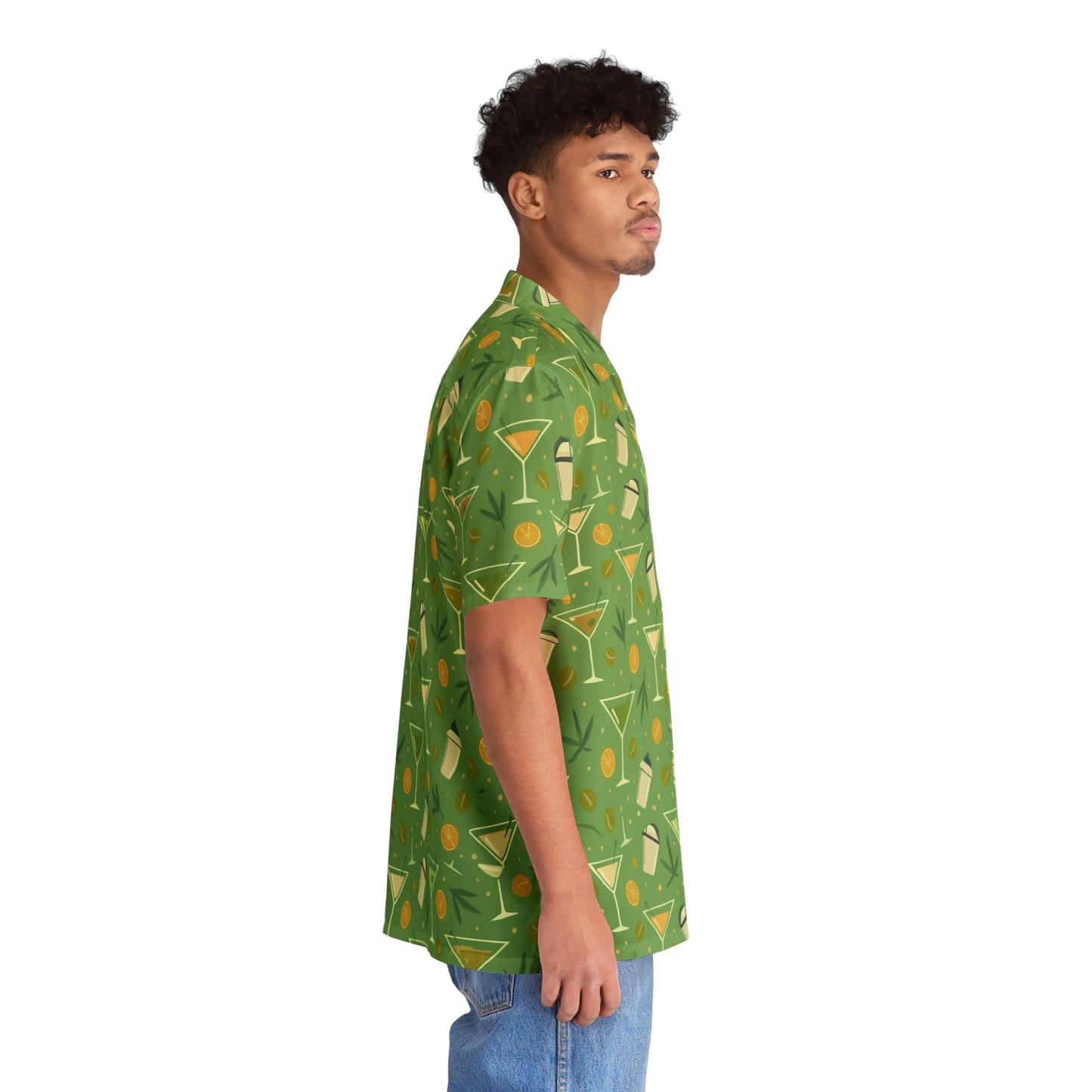 Tropical Cocktail Men's Hawaiian Shirt – Perfect for Summer Parties and Vacations