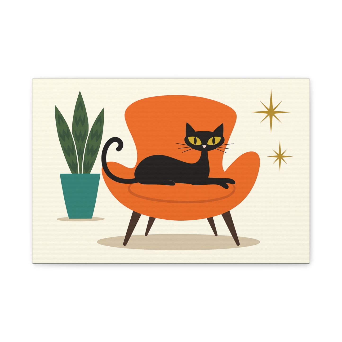 Mid-Century Cool with Cattitude 😼🪑