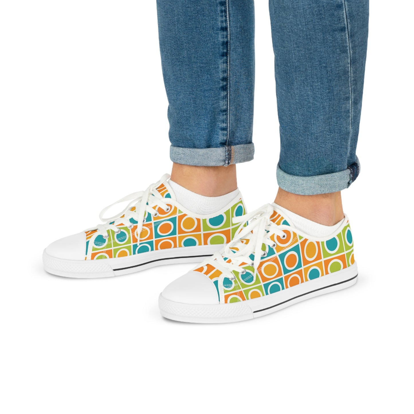 Mid-Century Geo Pop Sneakers