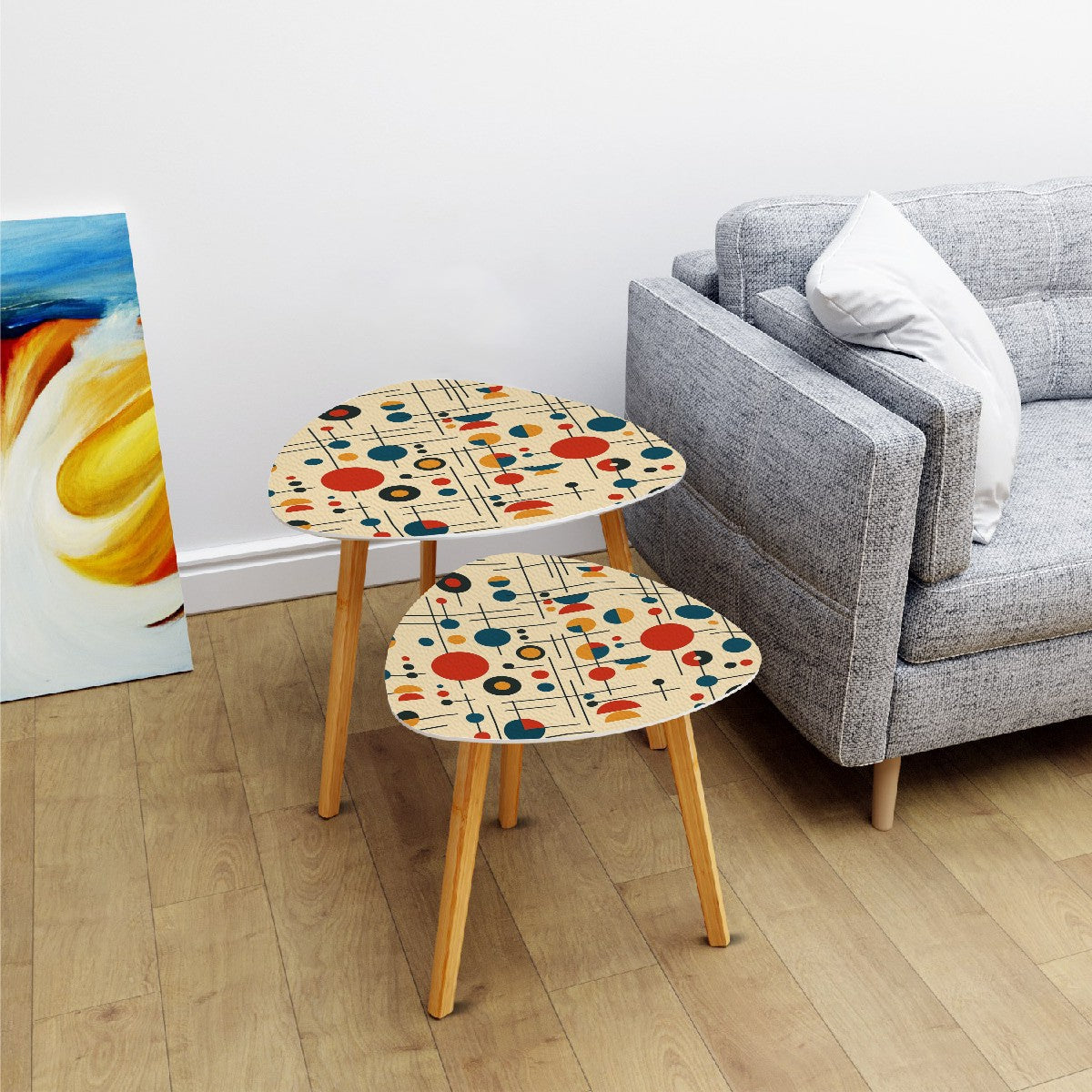Triangle Coffee Table Set of 2