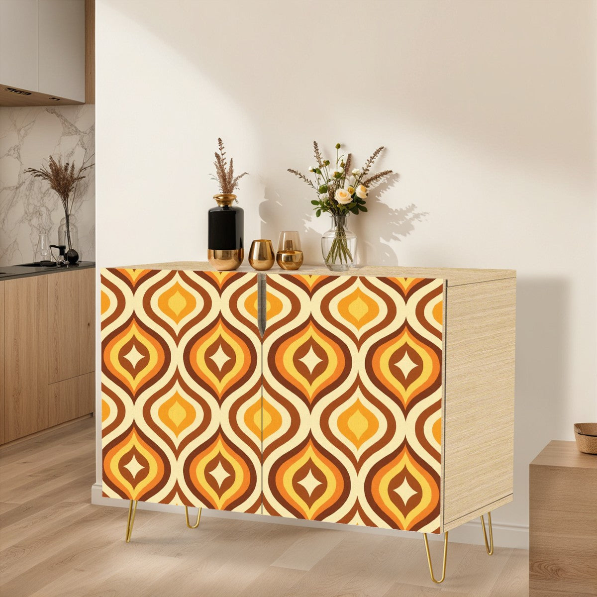 Groovy Diamond Waves Cabinet
