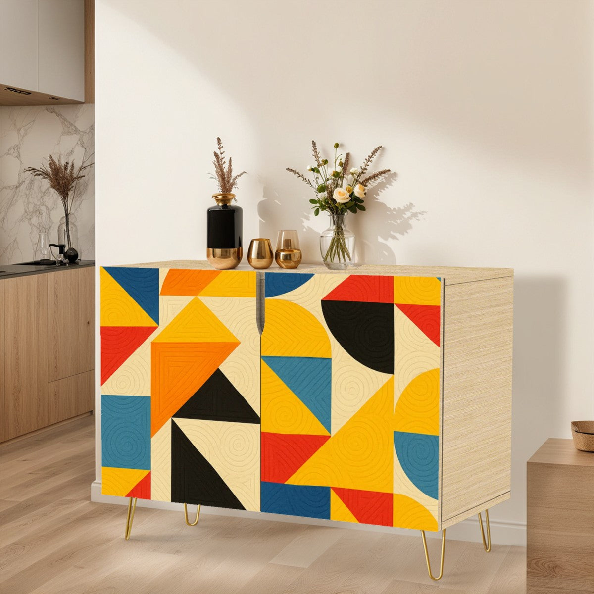 Atomic Angles Cabinet