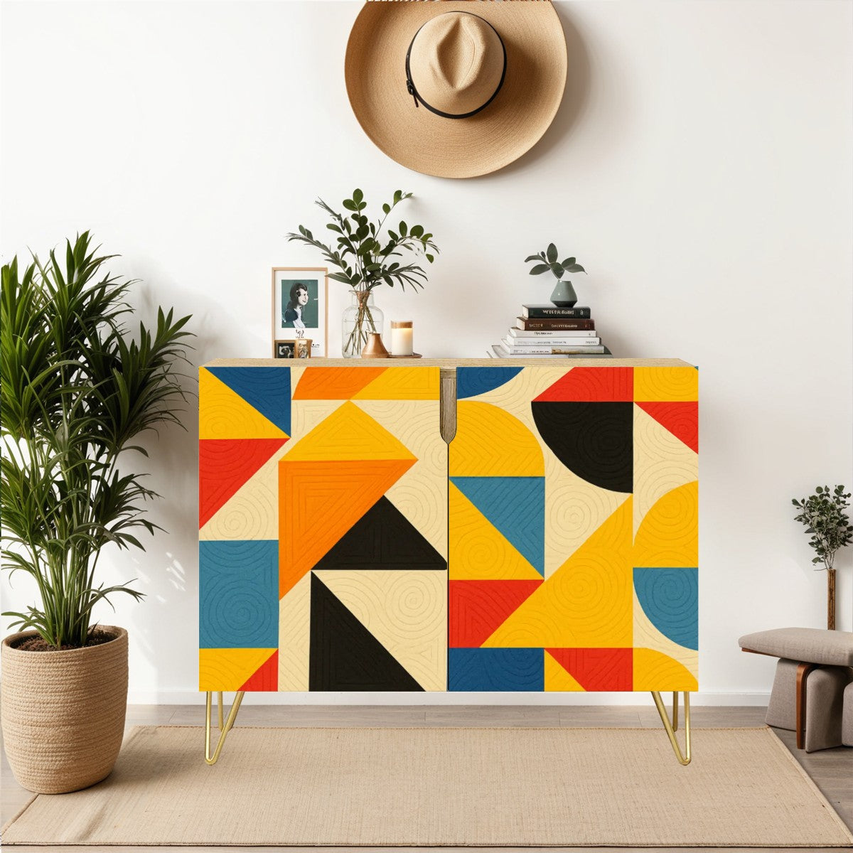 Atomic Angles Cabinet