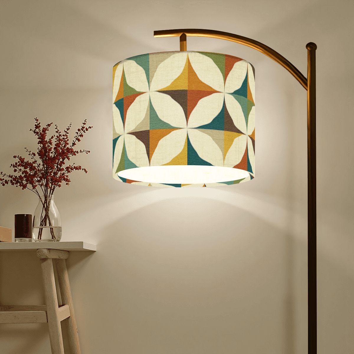 Retro Bloom Arc Lamp