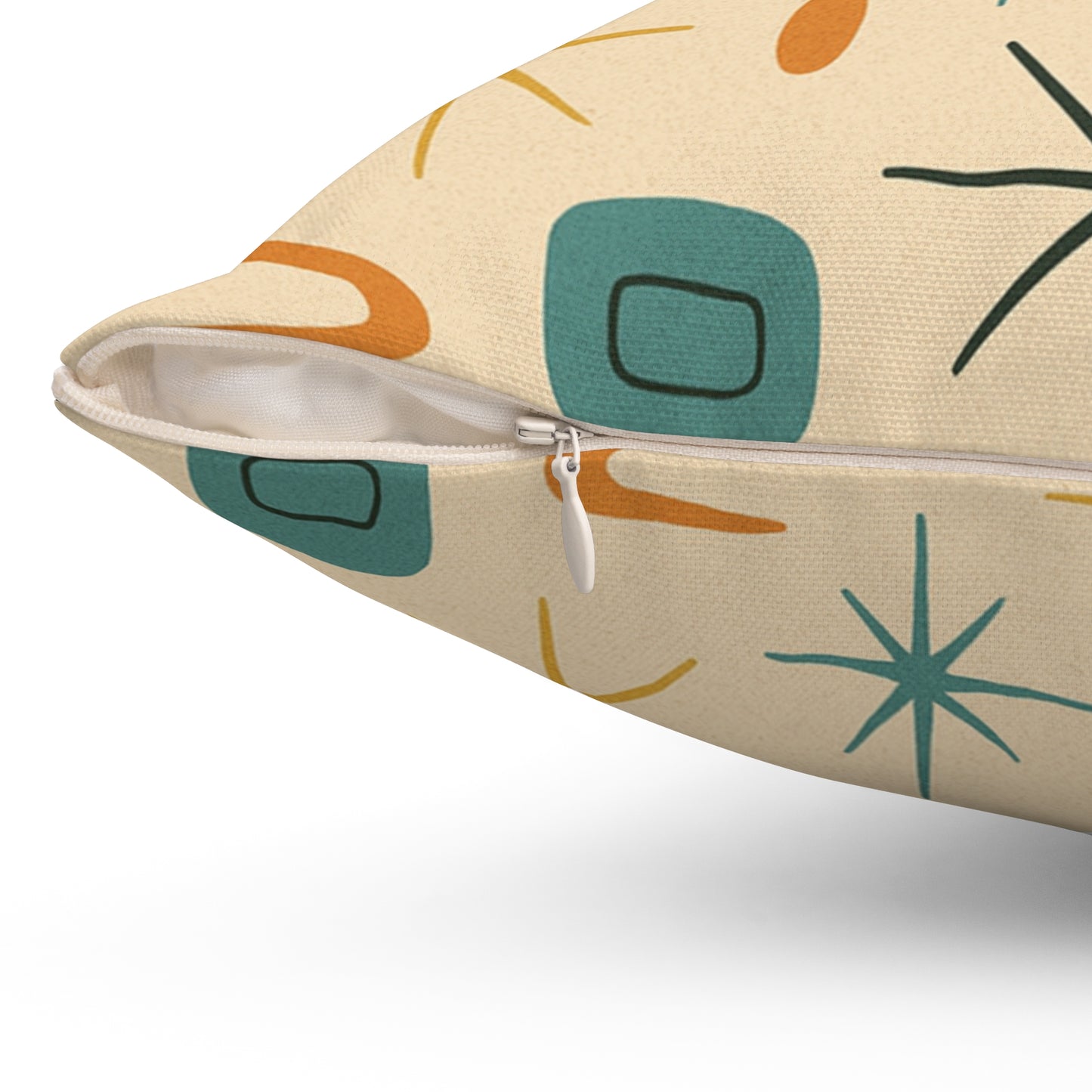 Mid-Century Atomic Cat Pillow