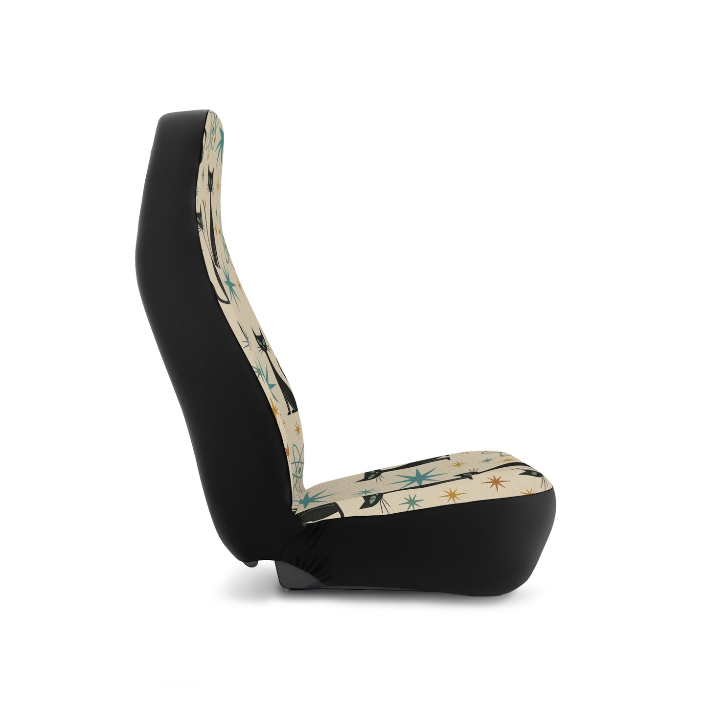Atomic Cat Car Seat Covers – Set of 2 | Mid Century Modern Flair on the Go
