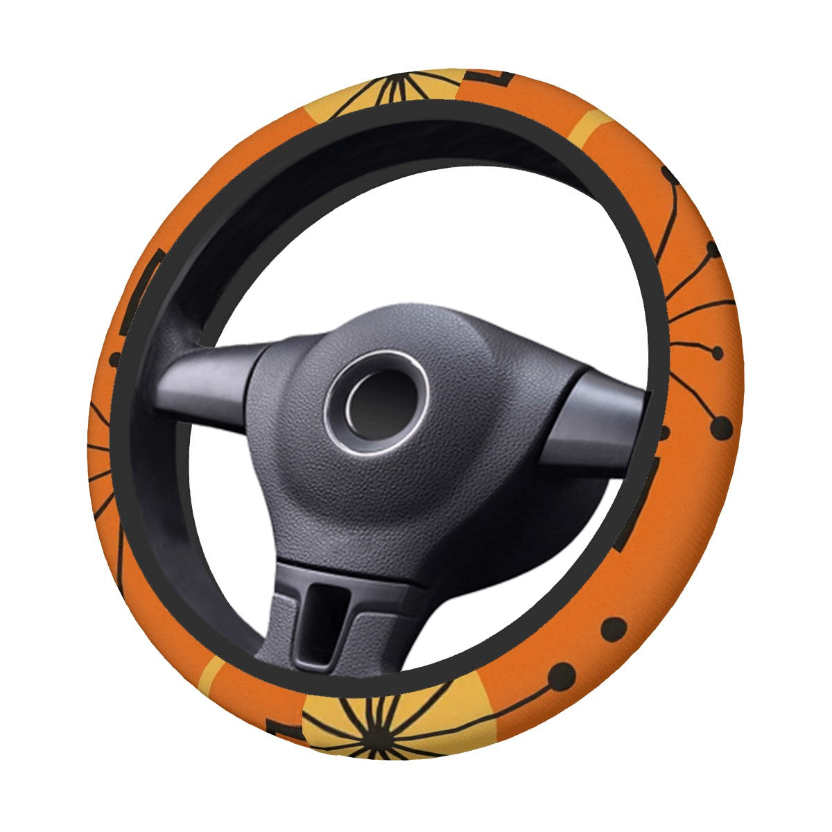 Atomic Sunset Steering Wheel Cover