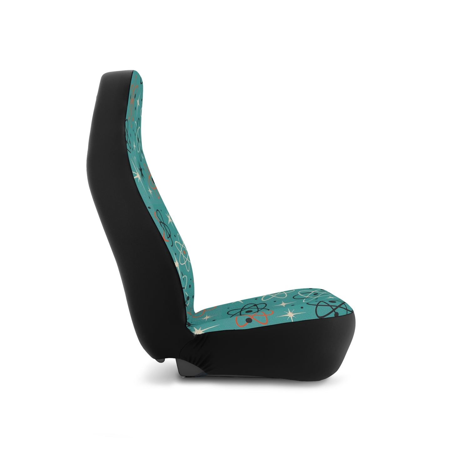 Atomic Starburst Car Seat Covers – Set of 2 | Turquoise Mid Century Modern Vibes