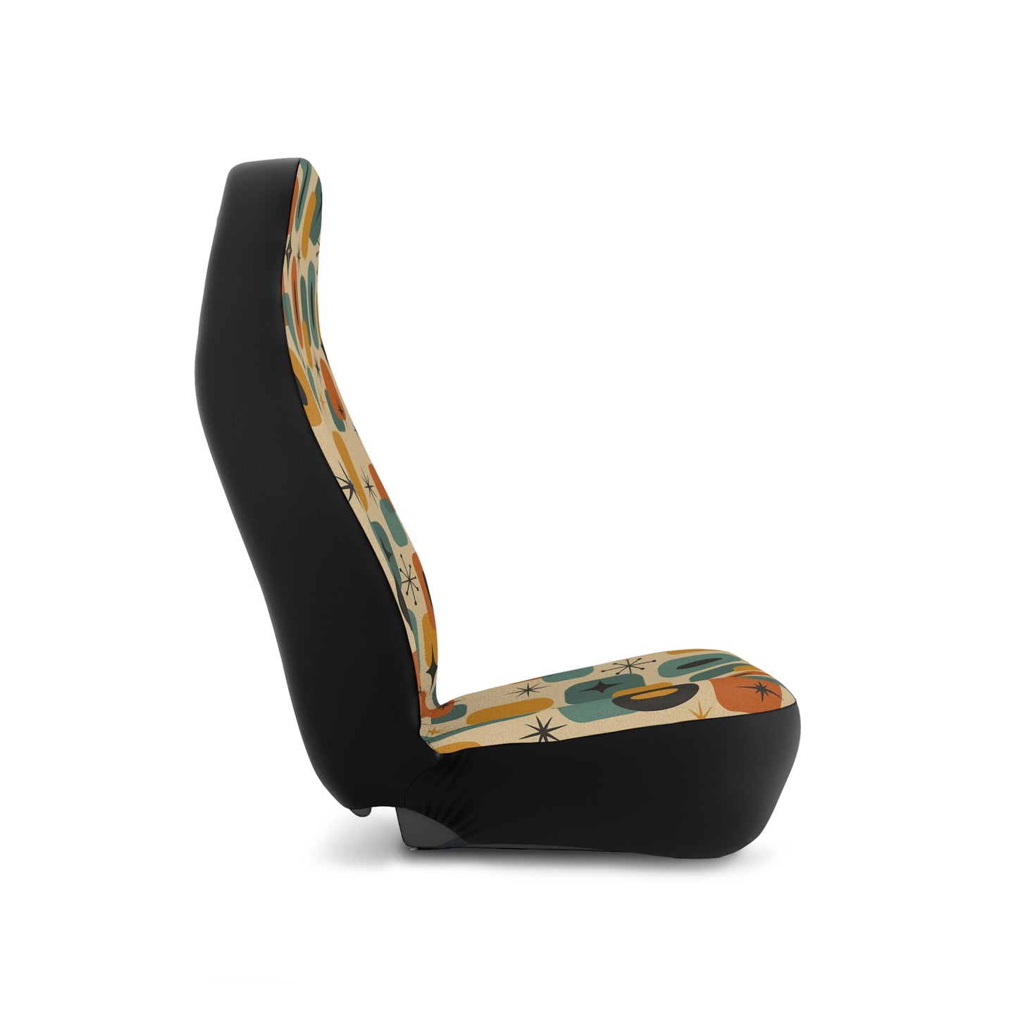 Atomic Shapes Car Seat Covers – Set of 2 | Mid Century Modern Style