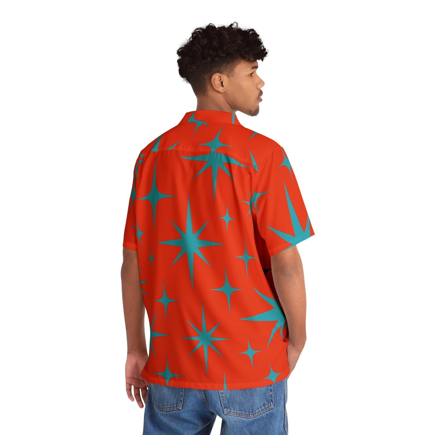 Vibrant Starburst Men's Hawaiian Shirt - Perfect for Summer, Parties & Vacations