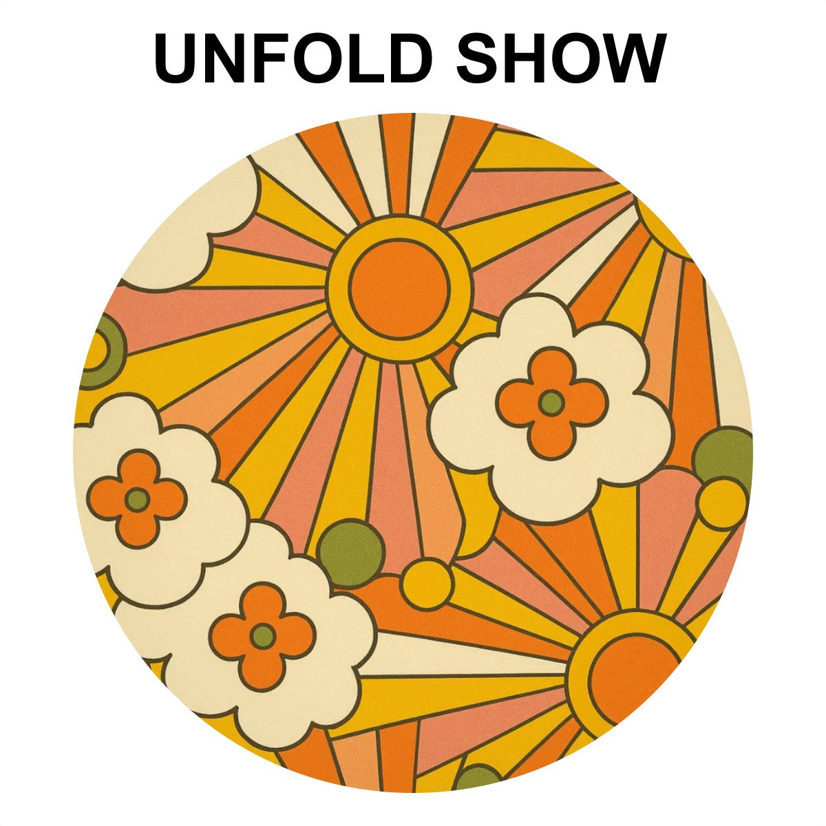 Groovy Bloom Sunburst Tablecloth