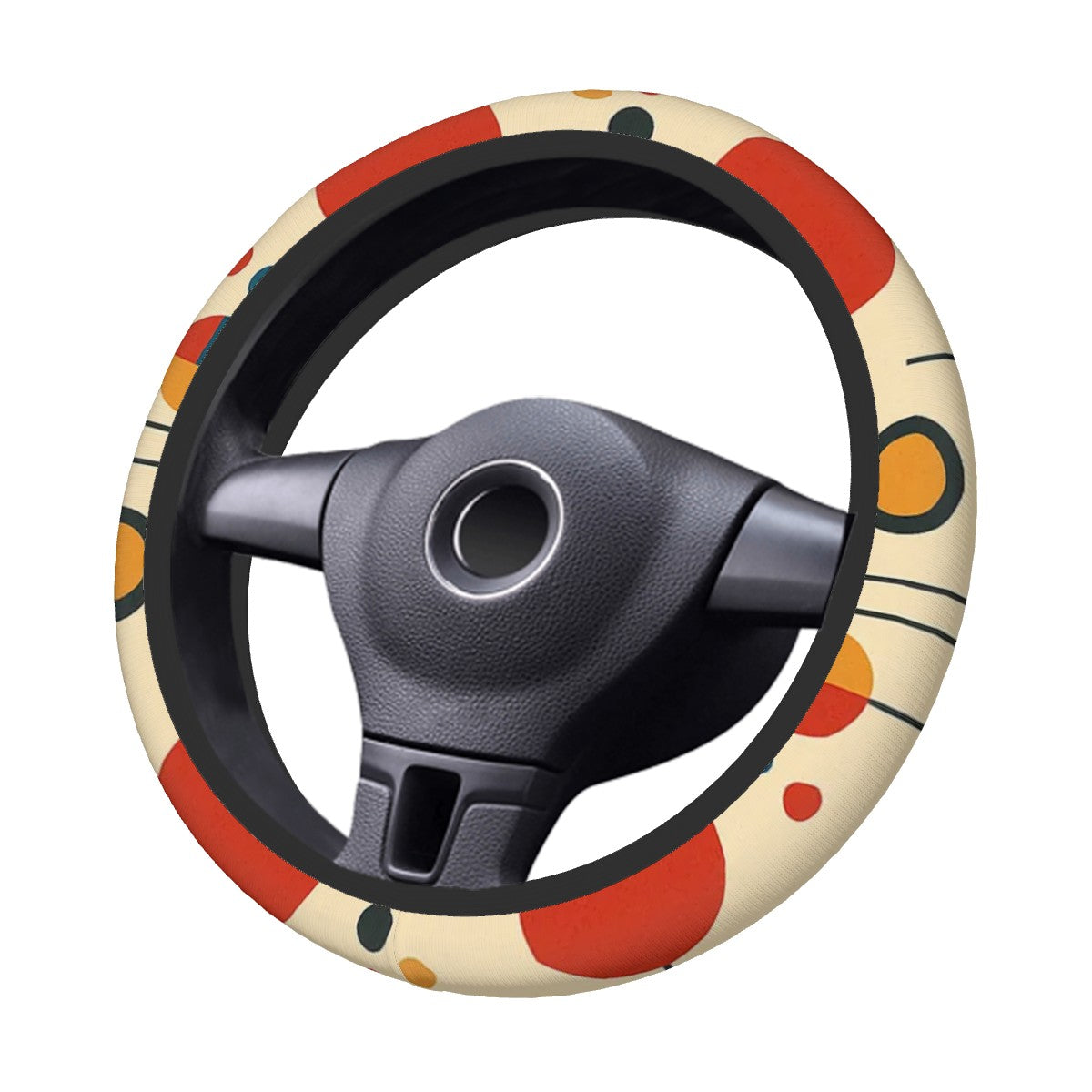Atomic Pop Circles Steering Wheel Cover