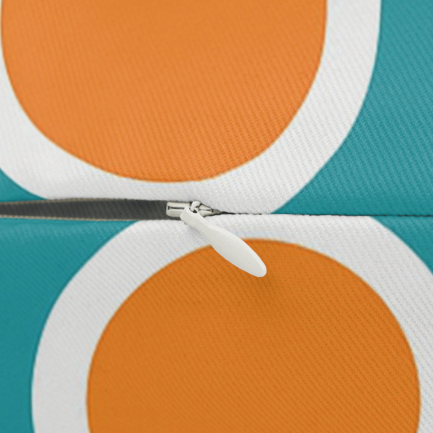 Retro Pop Circles Lumbar Pillow – 20×14 | Mid-Century Modern Style