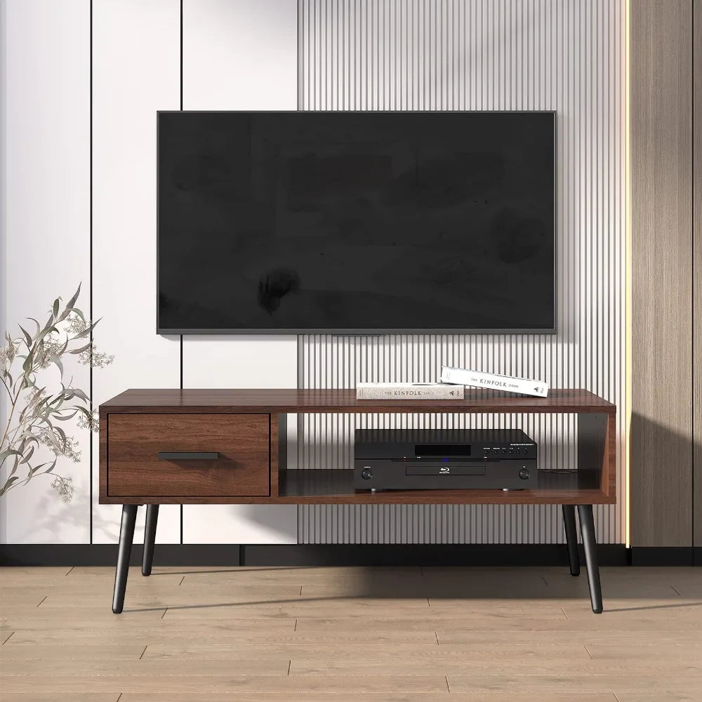 Mid Century Modern Coffee Table – Center Table with Storage