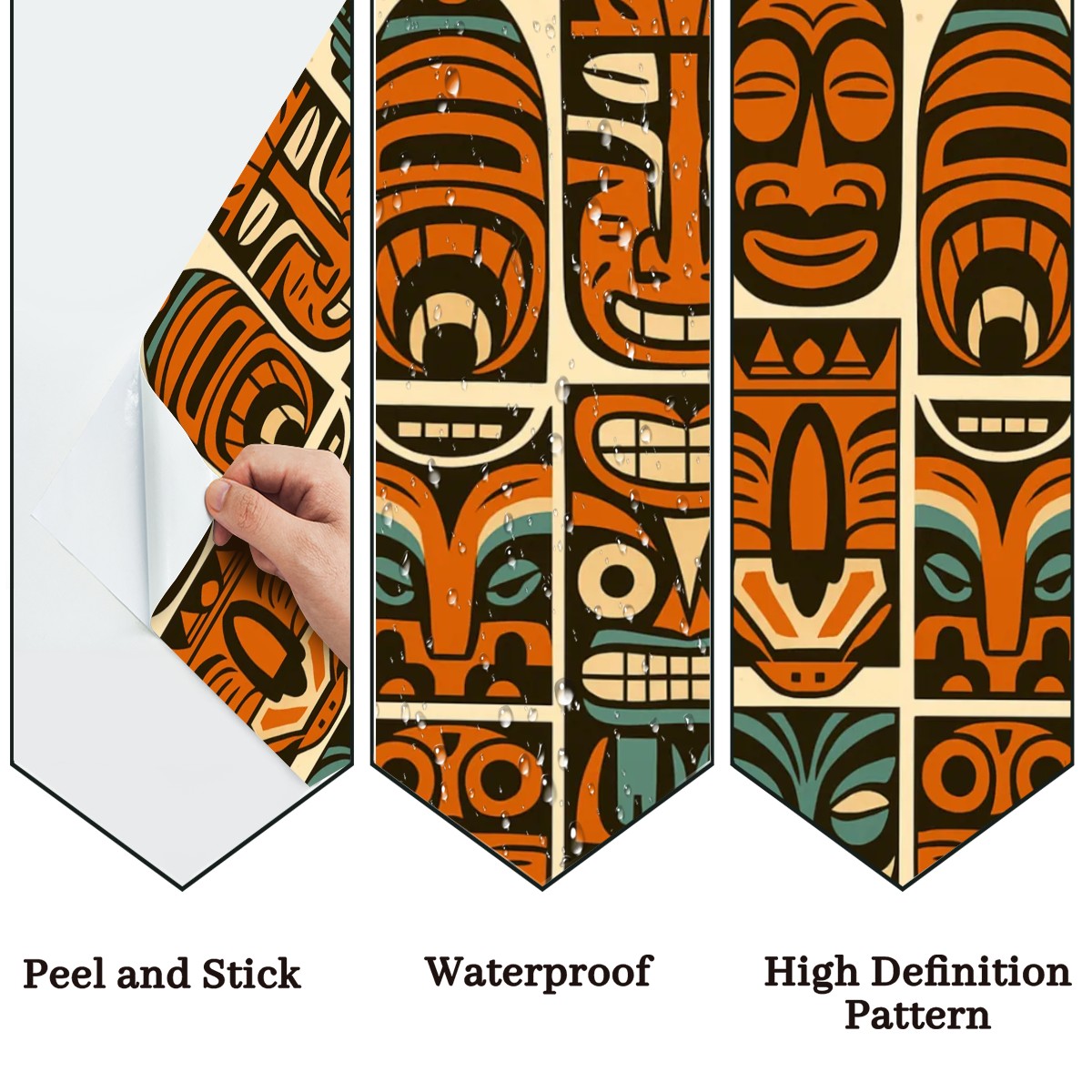 Atomic Tiki Peel & Stick Wallpaper – Bold Retro Vibes