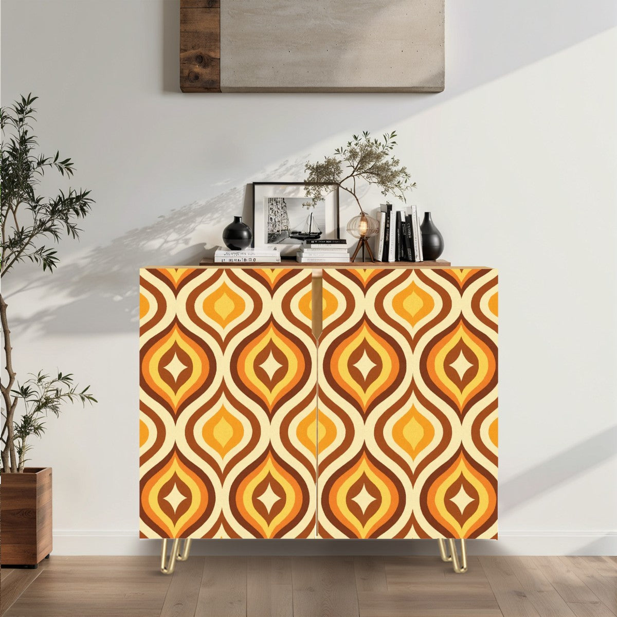 Groovy Diamond Waves Cabinet