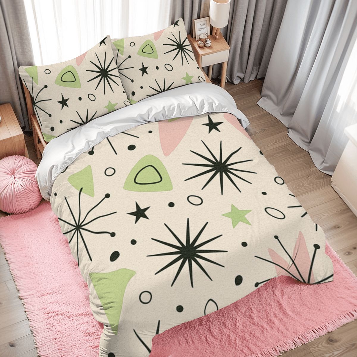 Atomic Starburst Dreams Duvet Cover Set