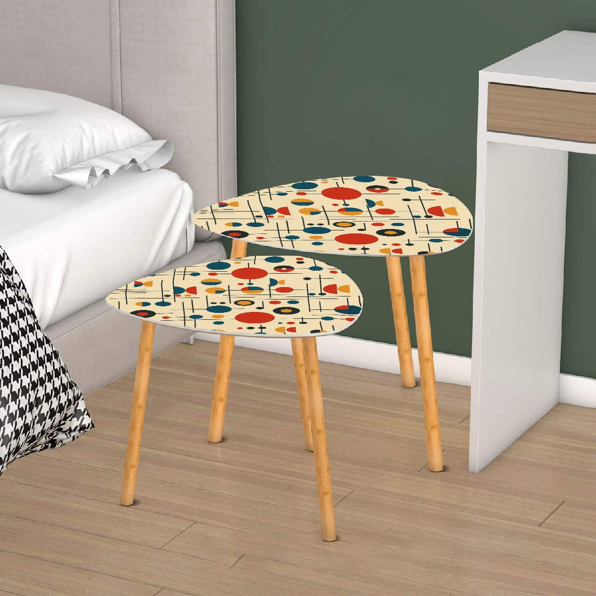Triangle Coffee Table Set of 2