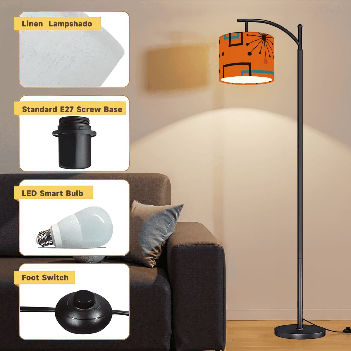 Mod Orbit Arc Lamp