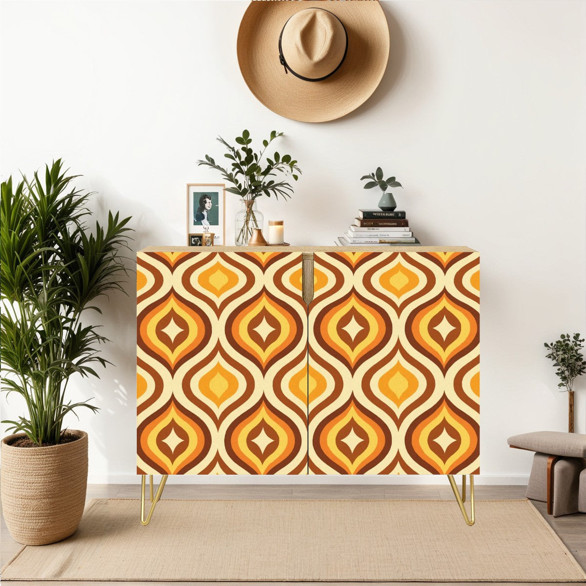 Groovy Diamond Waves Cabinet