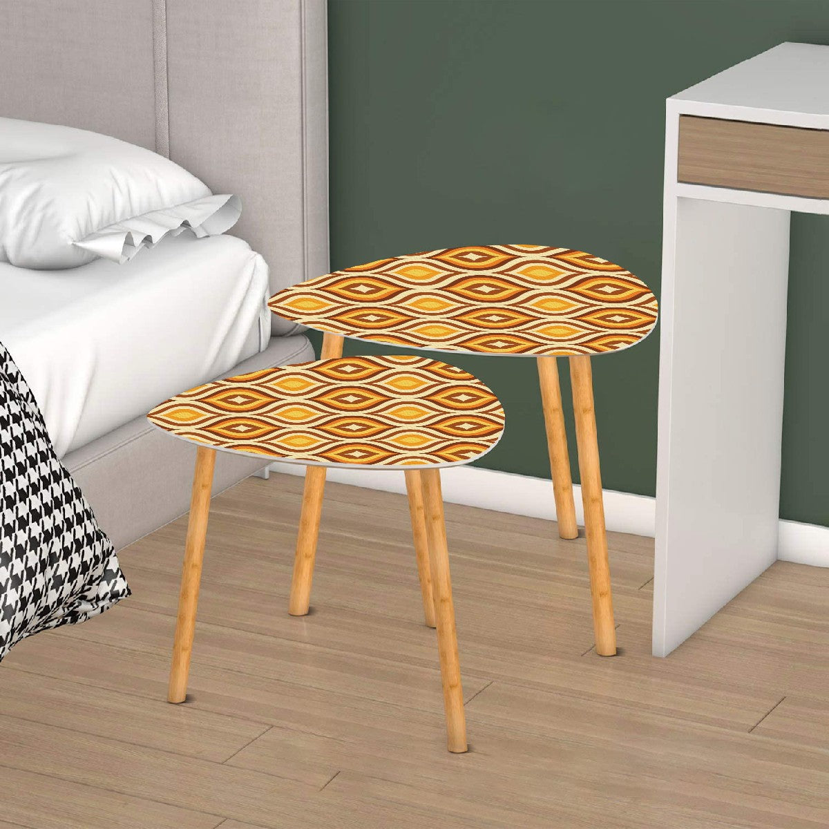 Retro Honeycomb Nesting Tables