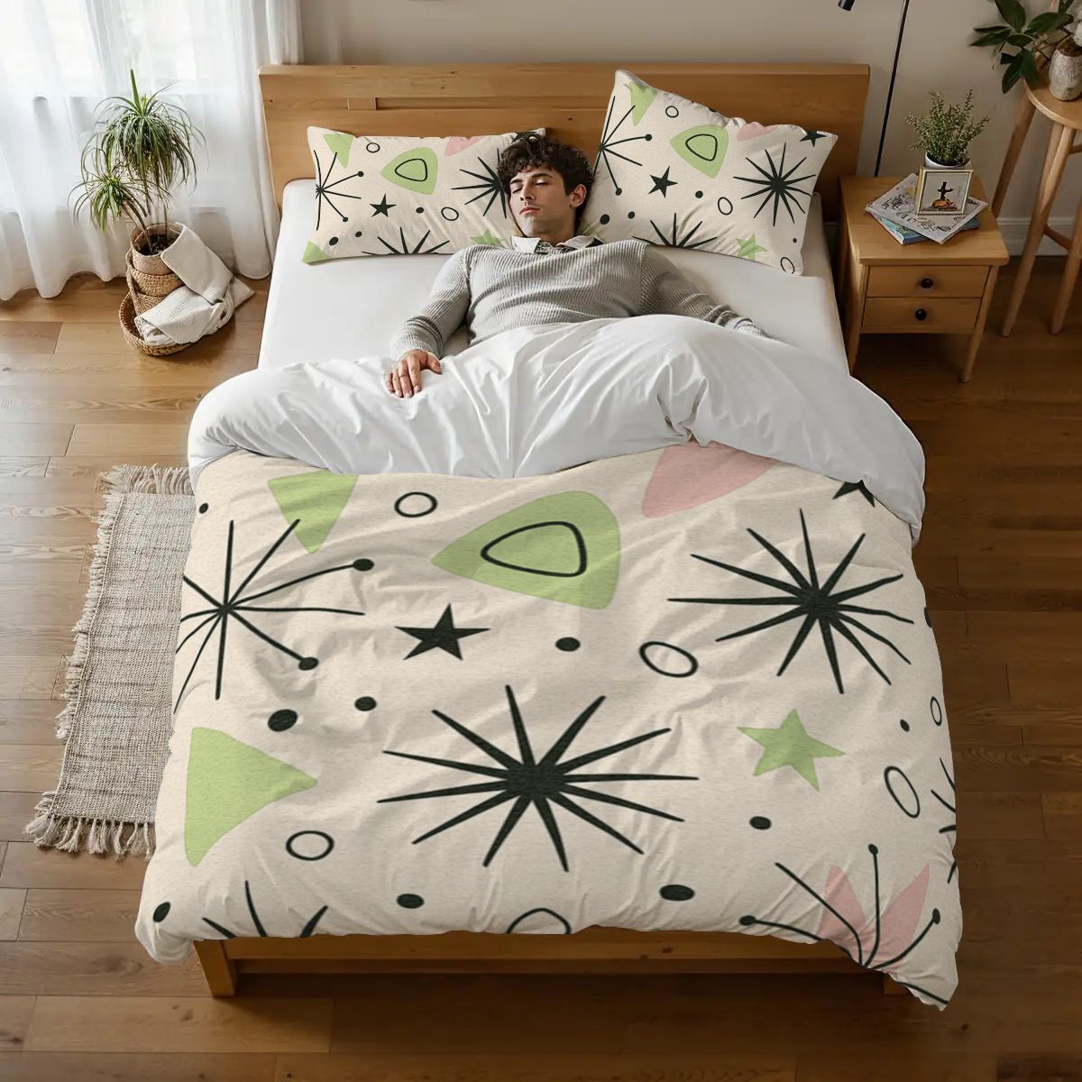 Atomic Starburst Dreams Duvet Cover Set