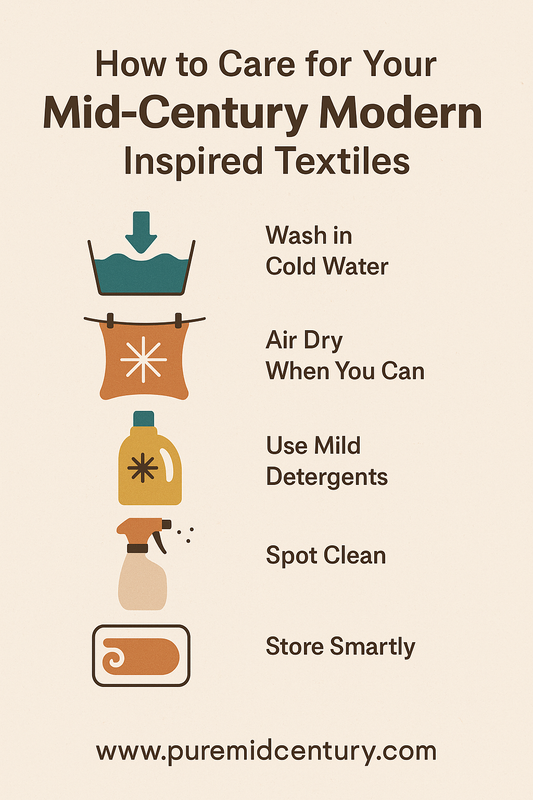 How to Care for Your Mid-Century Modern Inspired Textiles