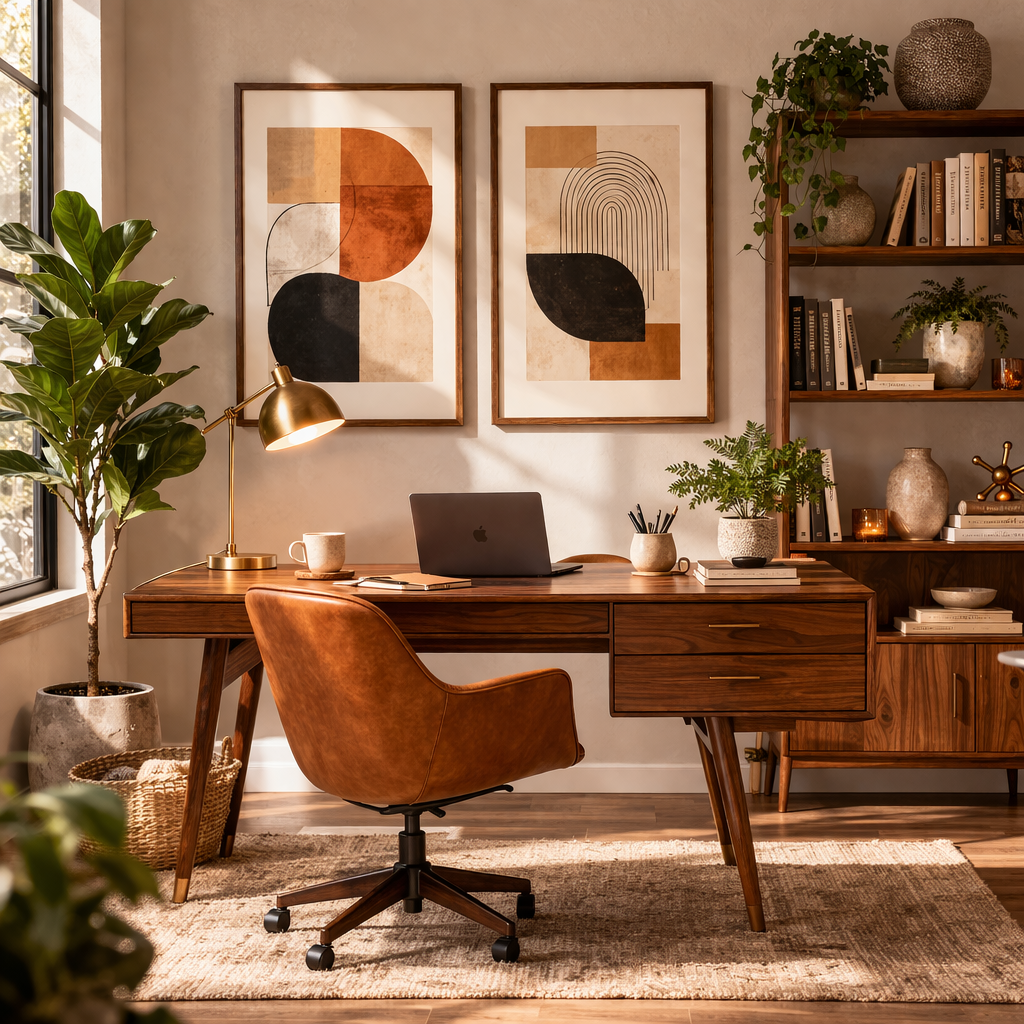 Mid-Century Modern Home Office
