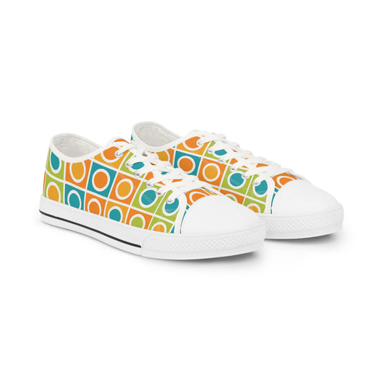 Mid-Century Geo Pop Sneakers