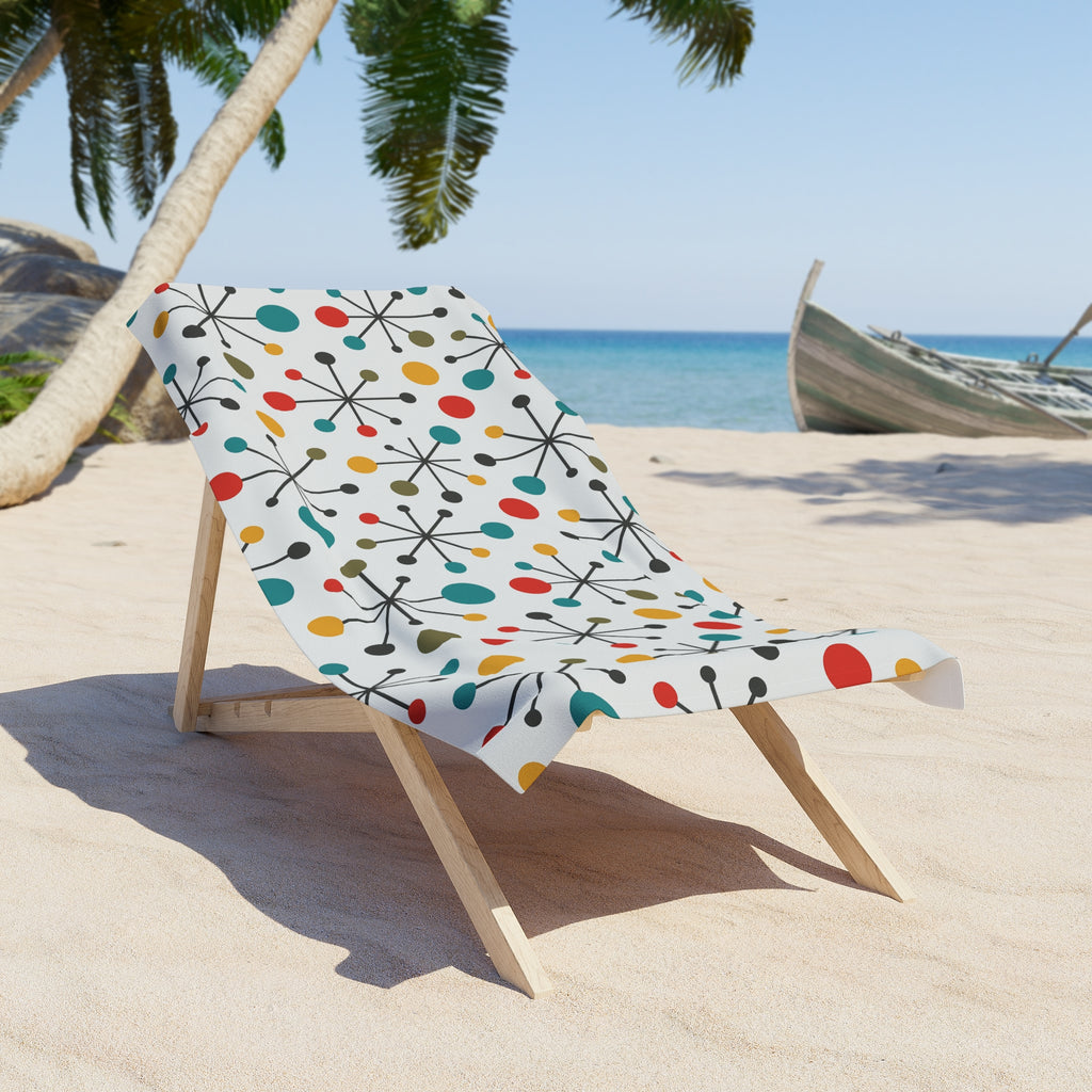 Atomic Pop Mid-Century Beach Towel – Limited Edition