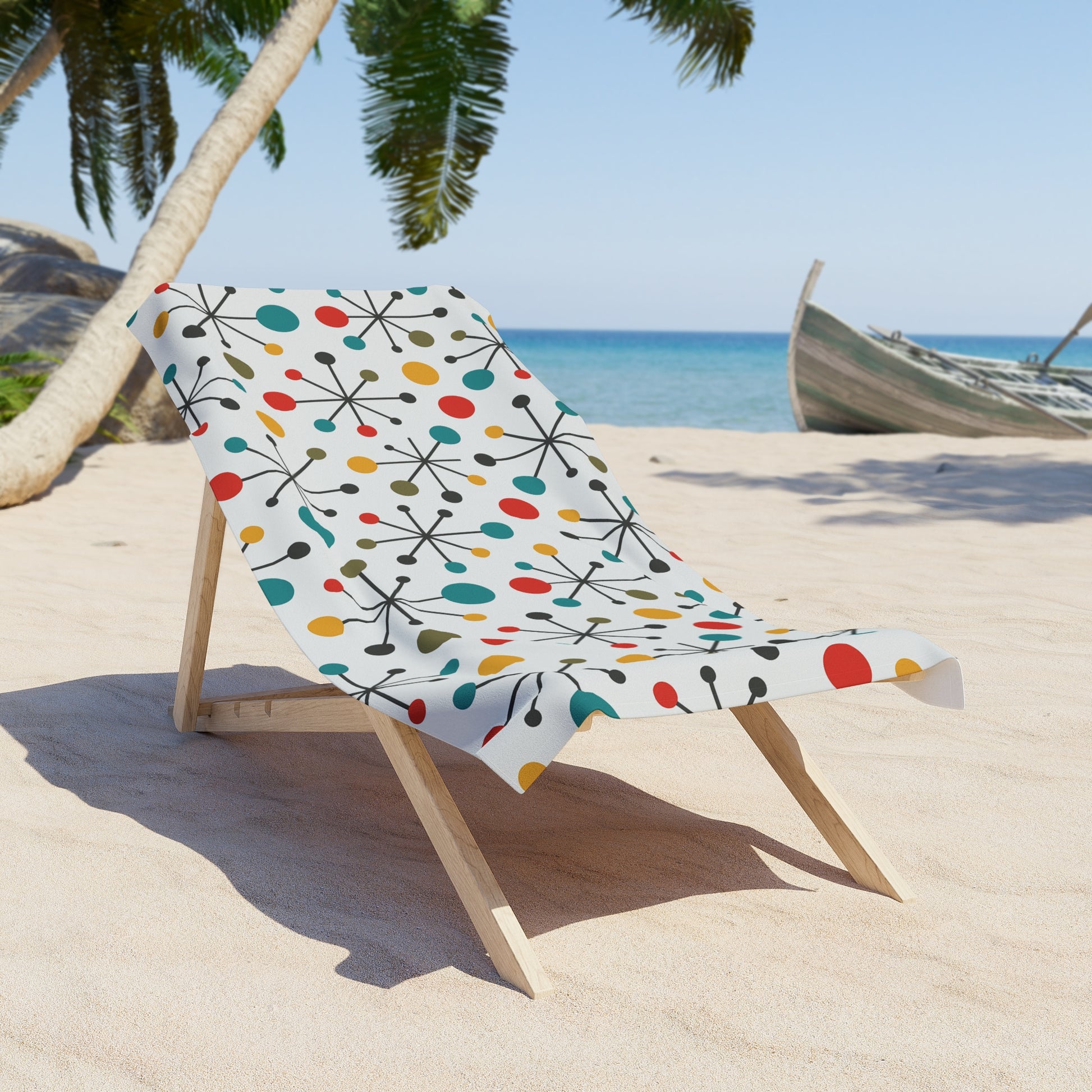 Atomic Pop Mid-Century Beach Towel – Limited Edition