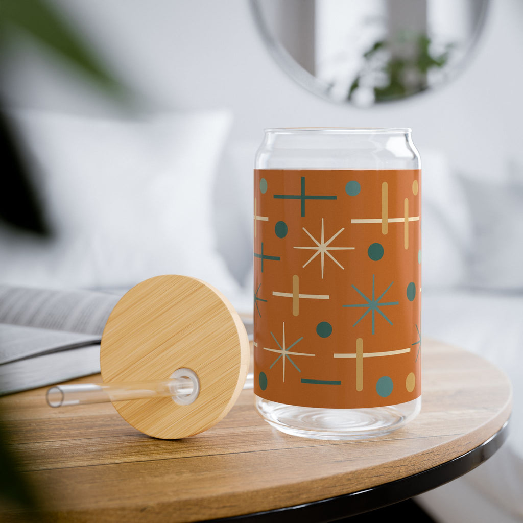 Atomic Starburst Sipper Glass (16oz)