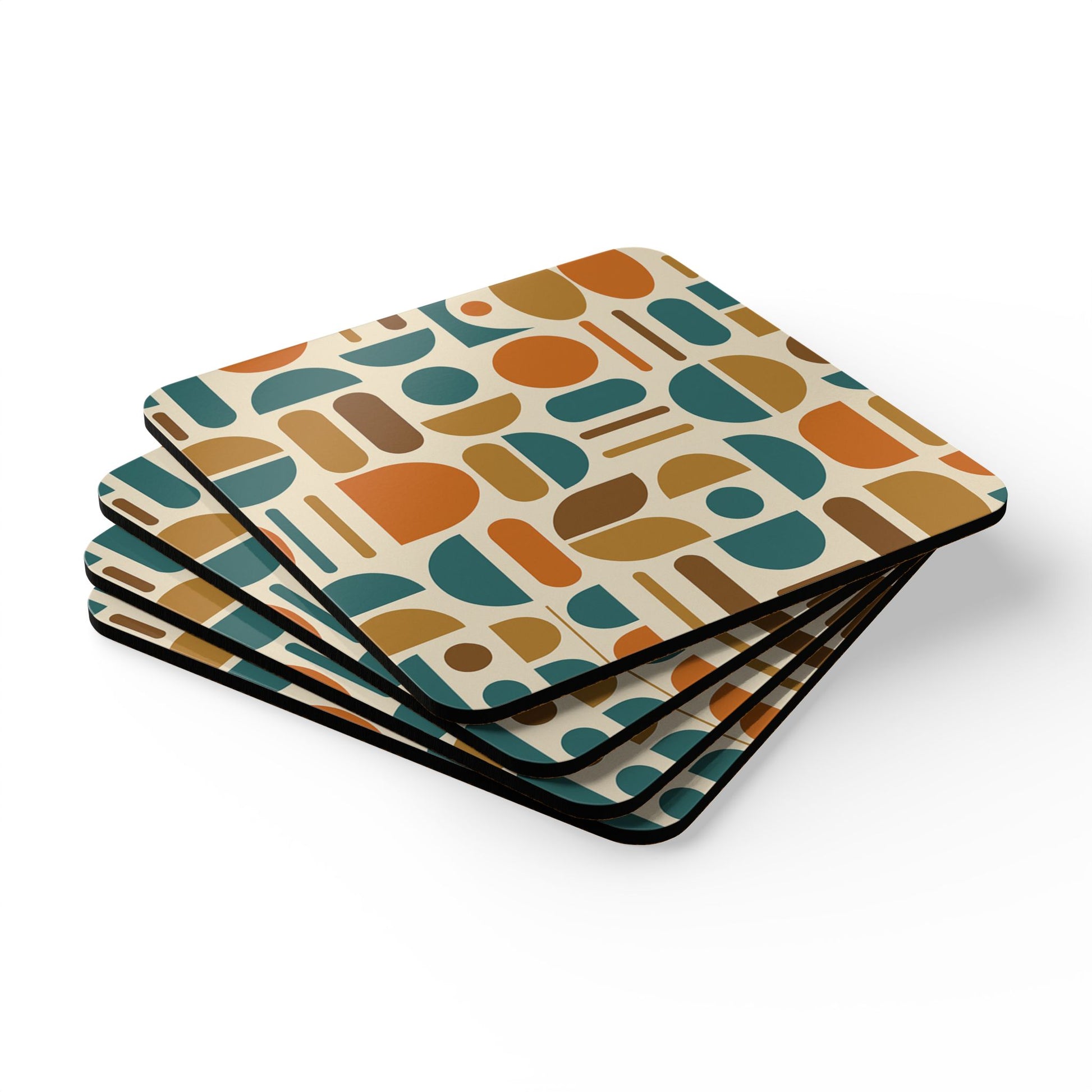 Atomic Groove Cork Coaster Set (4 pcs)