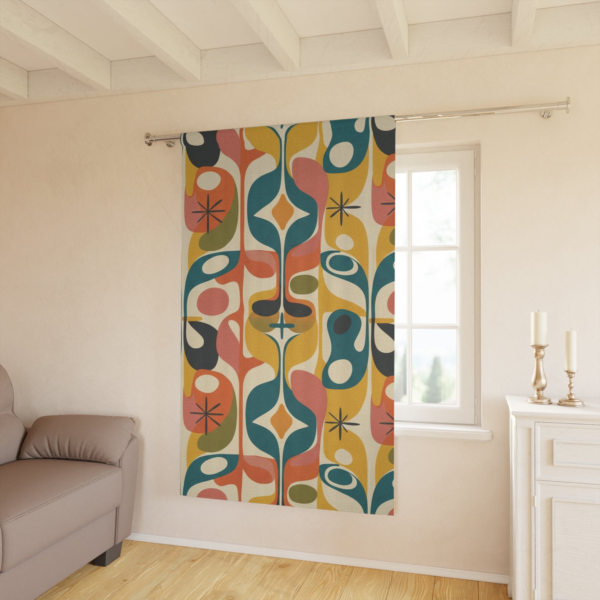 The Atomic Bloom Blackout Curtain (Single Panel)