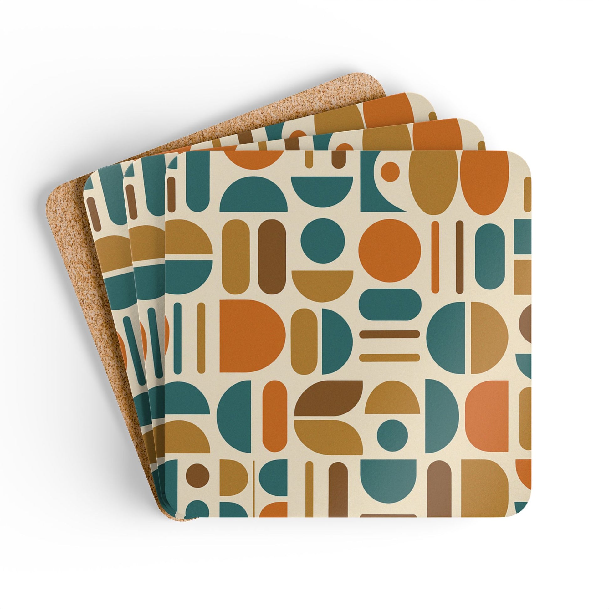 Atomic Groove Cork Coaster Set (4 pcs)