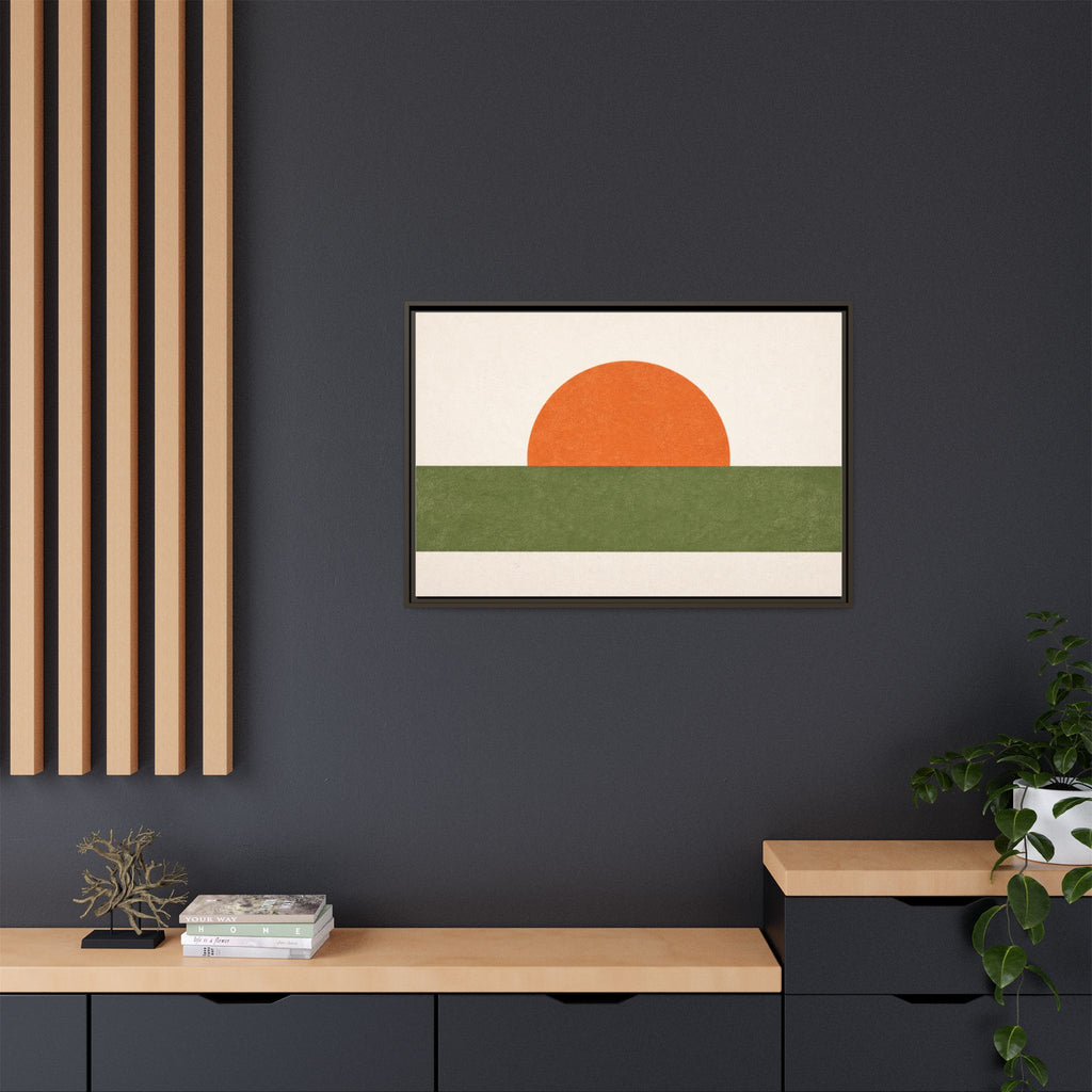 Mid-Century Abstract No. 1: The Sun — Framed Canvas