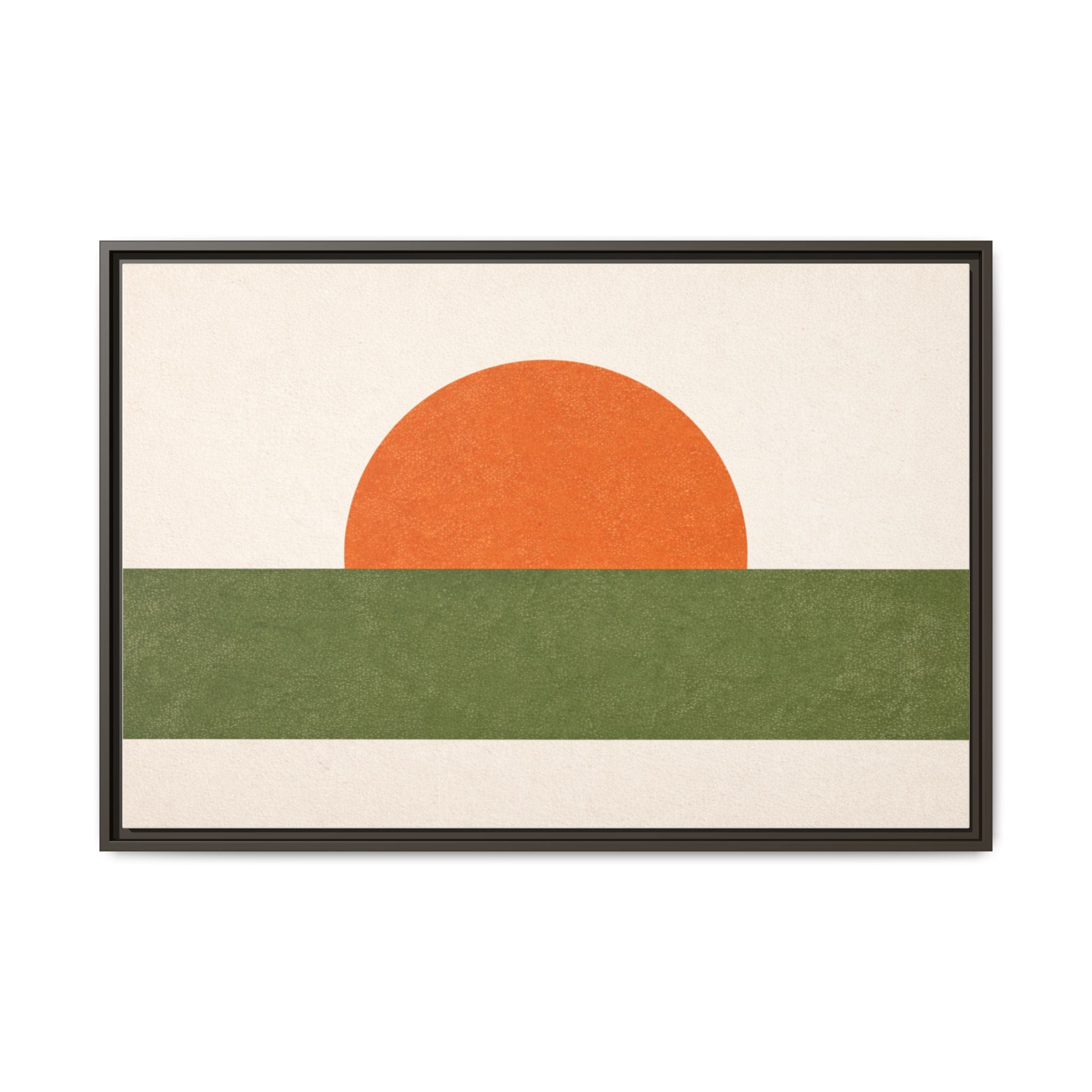 Mid-Century Abstract No. 1: The Sun — Framed Canvas