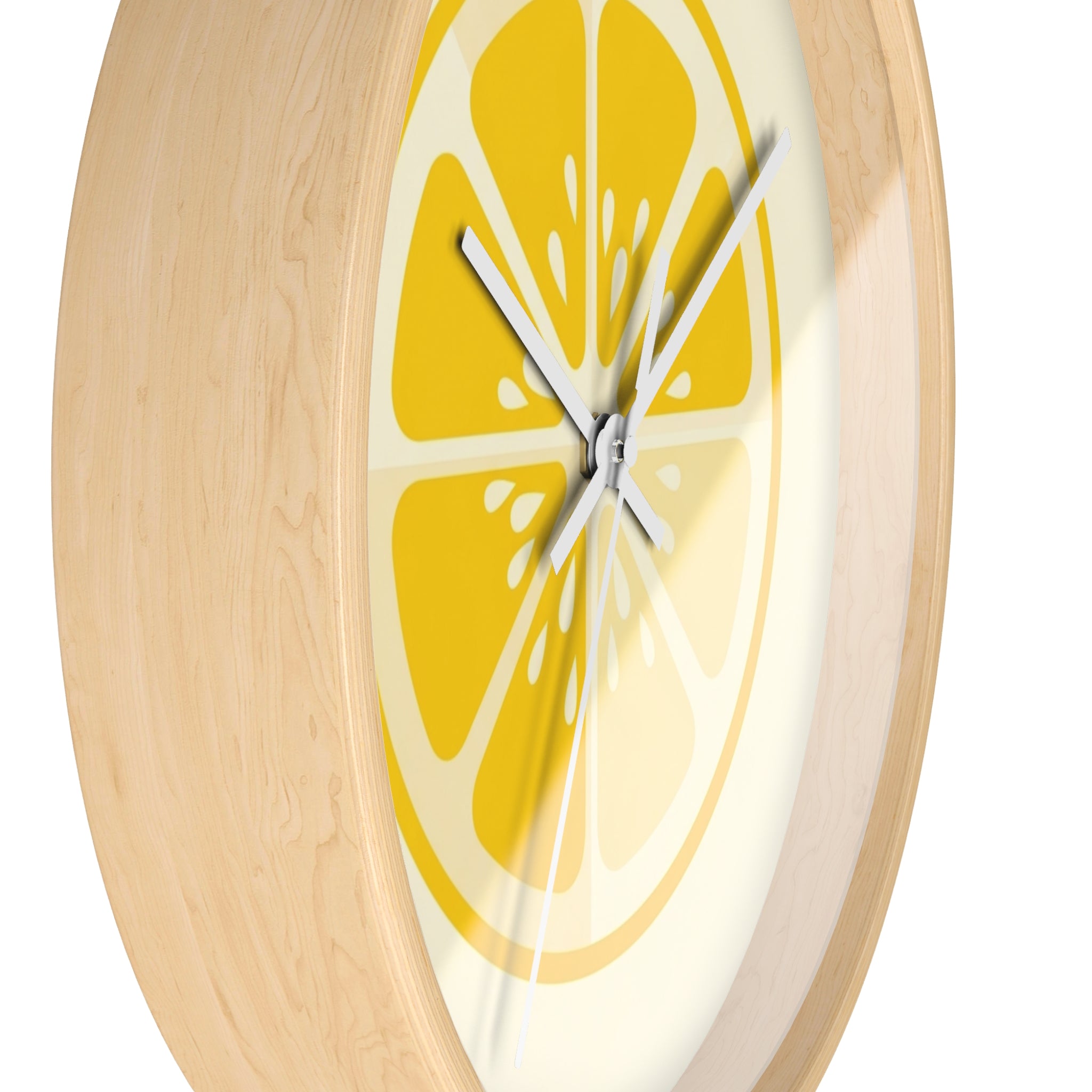 The Atomic Lemon Wall Clock — Retro Citrus Print