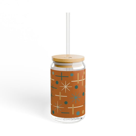 Atomic Starburst Sipper Glass (16oz)