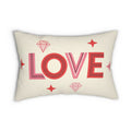 The Retro Love Lumbar Pillow — Atomic Typography